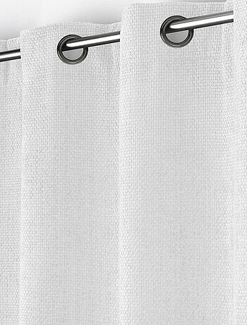 Cortina con ojales de terciopelo chenilla