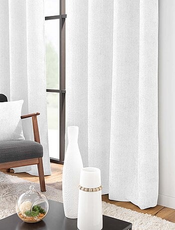 Cortina con ojales de terciopelo chenilla