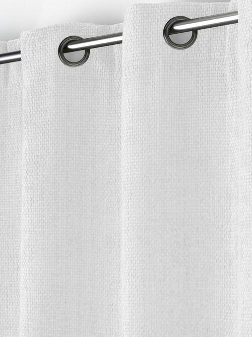 Cortina con ojales de terciopelo chenilla - Kiabi