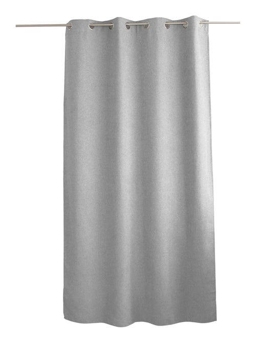 Cortina con ojales de terciopelo chenilla - Kiabi