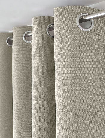 Cortina con ojales de terciopelo chenilla