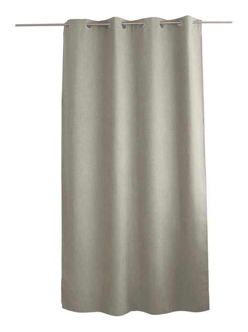 Cortina con ojales de terciopelo chenilla - Kiabi