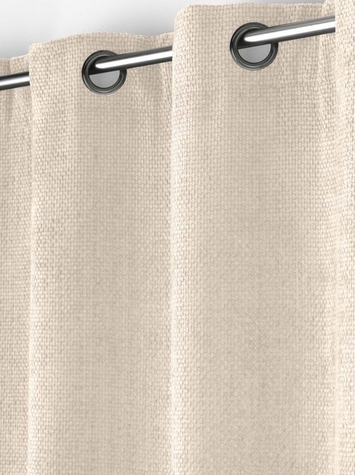 Cortina con ojales de terciopelo chenilla - Kiabi