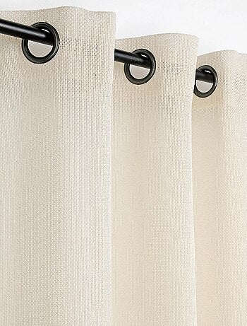 Cortina con Ojales Efecto Tejido