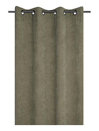 Cortina con ojales en pana