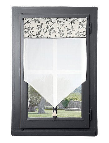 Cortina con ojales estilo campestre