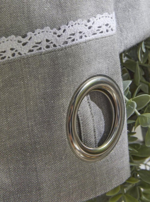 Cortina con ojales estilo romántico - Kiabi