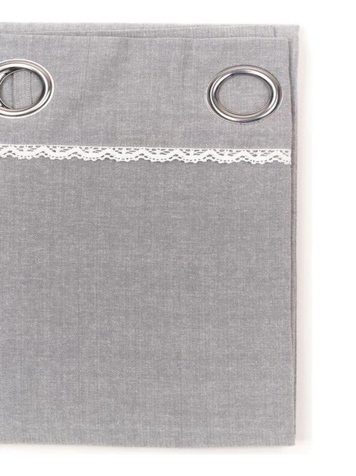 Cortina con ojales estilo romántico - Kiabi