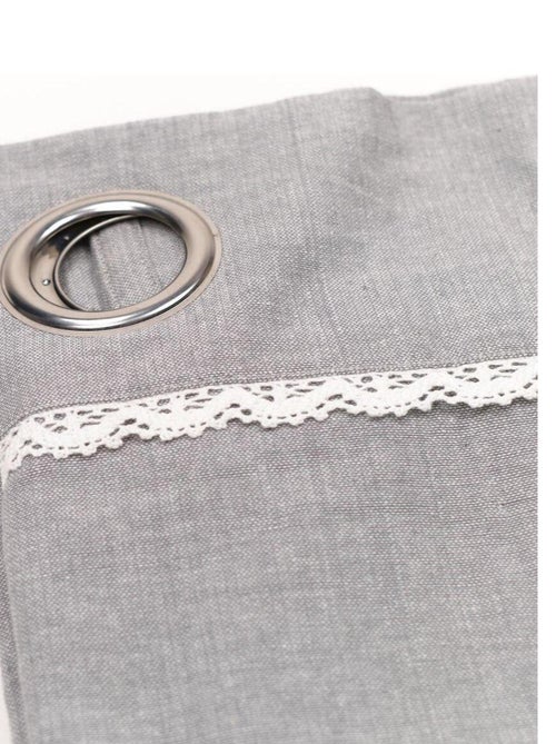 Cortina con ojales estilo romántico - Kiabi