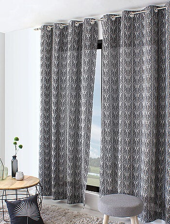 Cortina con ojales hoja de palma