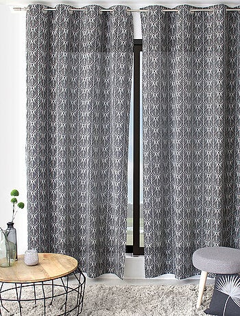 Cortina con ojales hoja de palma