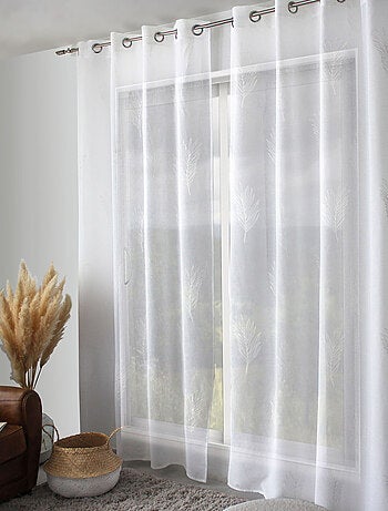 Cortina con ojales hoja de palmera