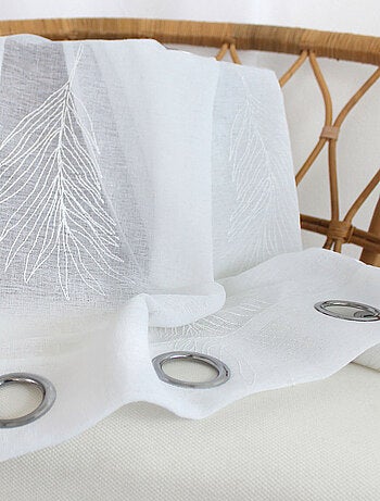 Cortina con ojales hoja de palmera