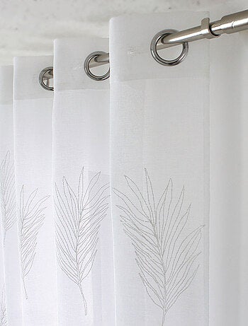 Cortina con ojales hoja de palmera