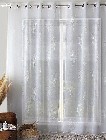 Cortina con ojales hoja de palmera