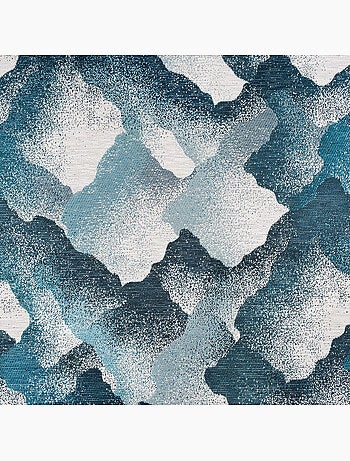 Cortina con ojales jacquard con motivo mineral