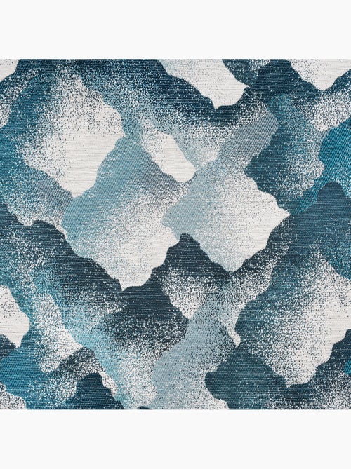 Cortina con ojales jacquard con motivo mineral - Kiabi