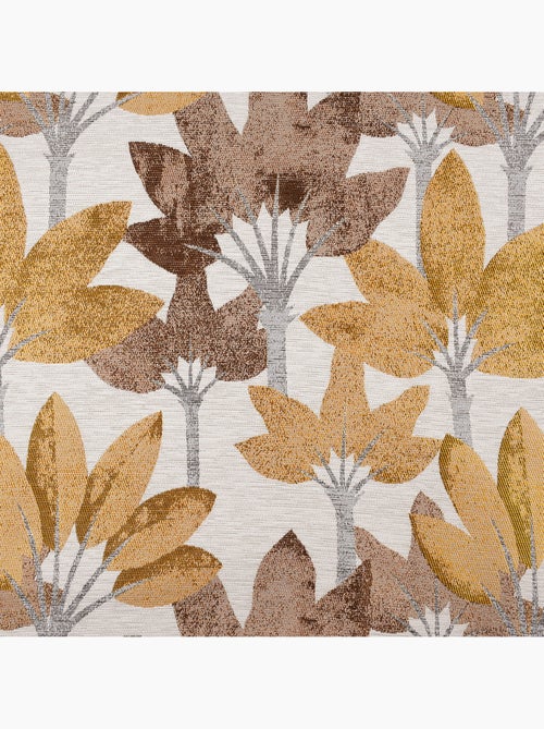Cortina con ojales jacquard con motivo vegetal - Kiabi