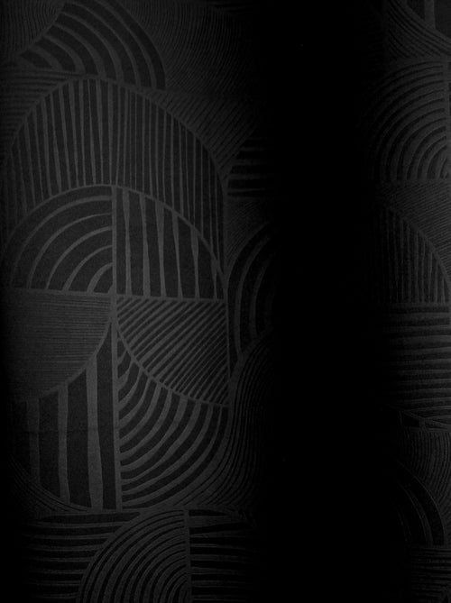 Cortina con ojales opaca estampada geométrica - Kiabi