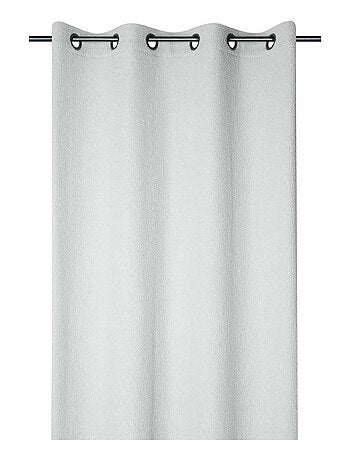 Cortina con ojales suave efecto rizo