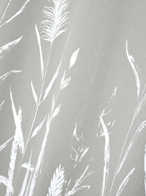 Cortina con ojales tamizadora con motivo de pampa - Kiabi