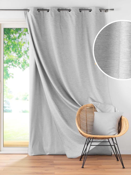 Cortina con Ojales y Forro Removible - Kiabi