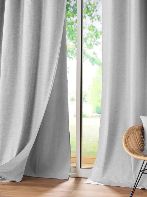 Cortina con Ojales y Forro Removible - Kiabi