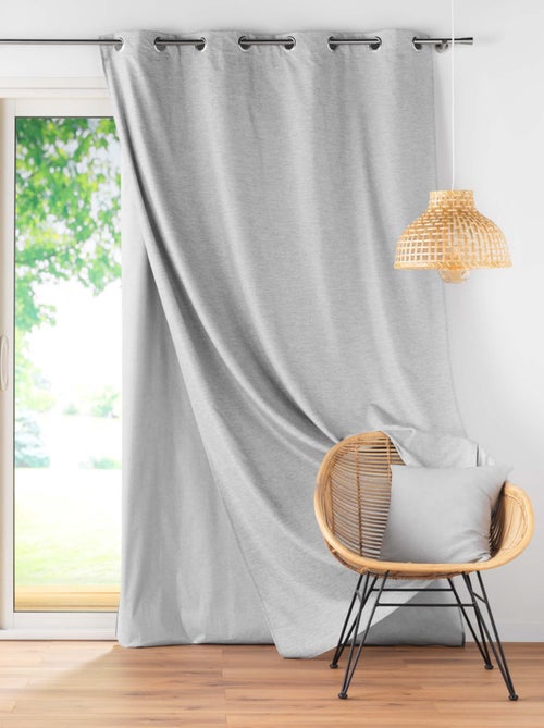 Cortina con Ojales y Forro Removible - Kiabi