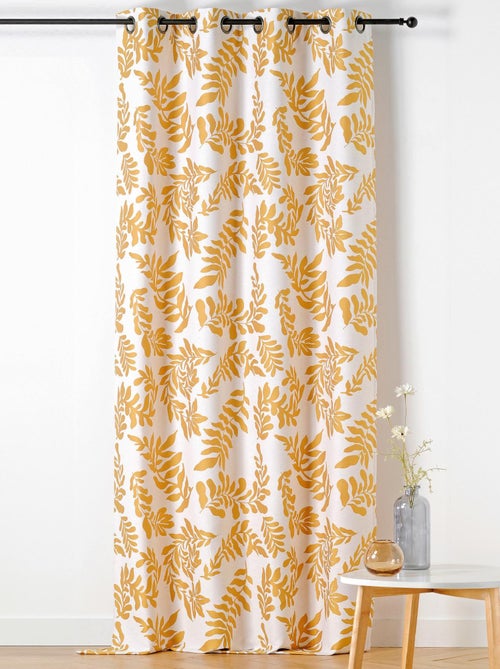 Cortina con Ojetes Follaje Estilo Henri Matisse - Kiabi