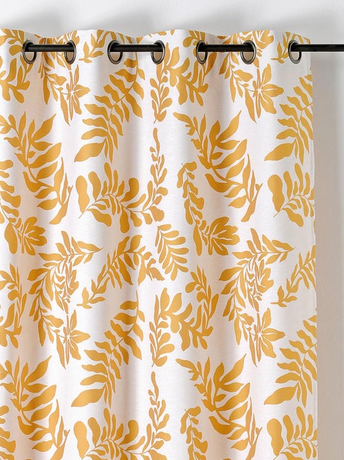 Cortina con Ojetes Follaje Estilo Henri Matisse - Kiabi