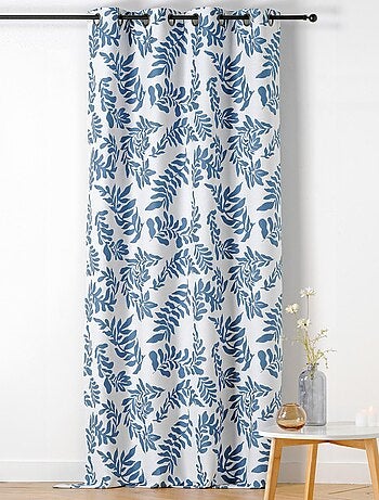 Cortina con Ojetes Follaje Estilo Henri Matisse