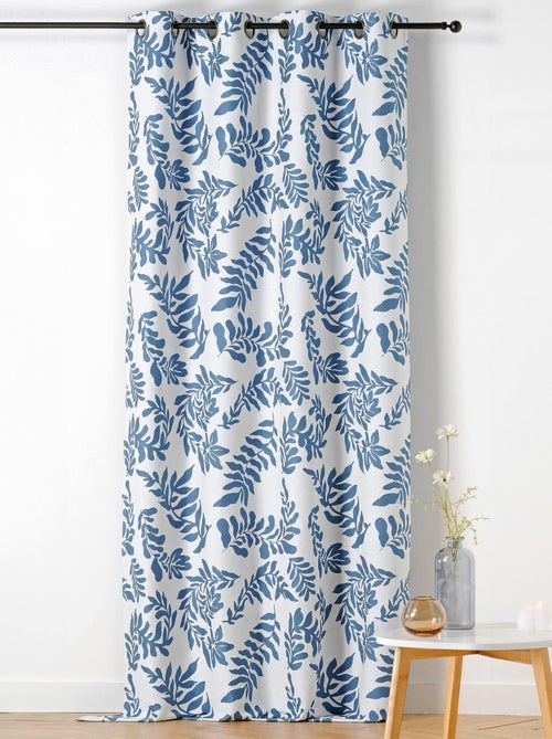 Cortina con Ojetes Follaje Estilo Henri Matisse - Kiabi