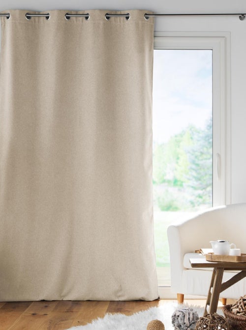 Cortina con Ojetes Jupiter Aislante de Lino - Kiabi