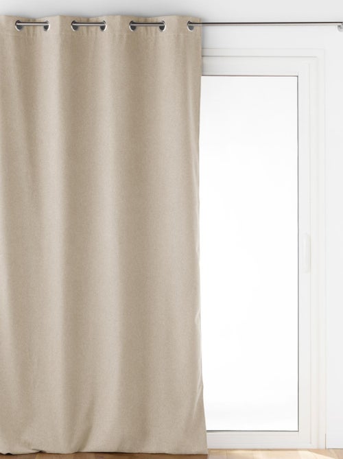 Cortina con Ojetes Jupiter Aislante de Lino - Kiabi