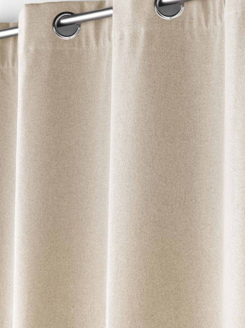 Cortina con Ojetes Jupiter Aislante de Lino - Kiabi