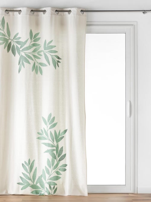 Cortina con Ojetes Nymphea Impreso - Kiabi