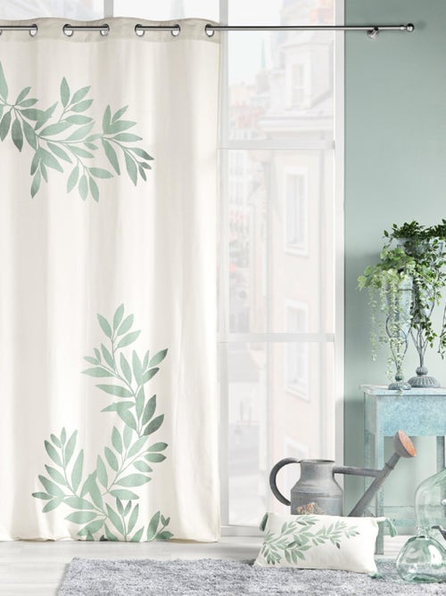 Cortina con Ojetes Nymphea Impreso - Kiabi