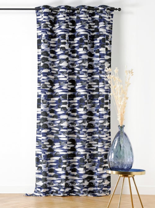 Cortina con Ojetes Paisaje Abstracto - Kiabi