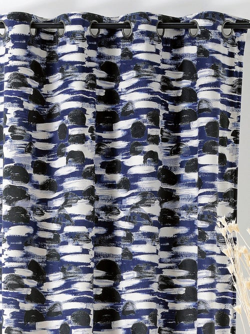 Cortina con Ojetes Paisaje Abstracto - Kiabi