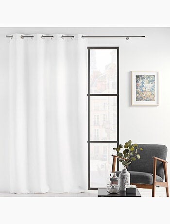 Cortina con Ojetes Verra Terciopelo Relieve