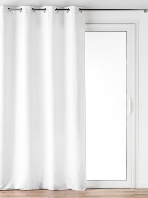 Cortina con Ojetes Verra Terciopelo Relieve - Kiabi