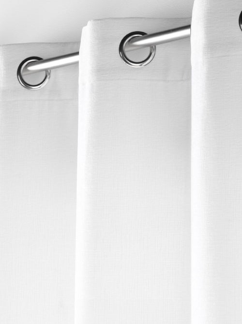 Cortina con Ojetes Verra Terciopelo Relieve - Kiabi