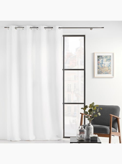 Cortina con Ojetes Verra Terciopelo Relieve - Kiabi