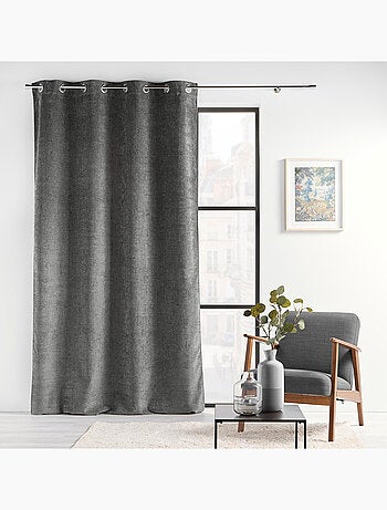 Cortina con Ojetes Verra Terciopelo Relieve