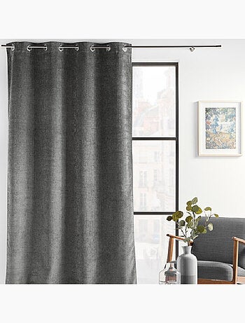 Cortina con Ojetes Verra Terciopelo Relieve