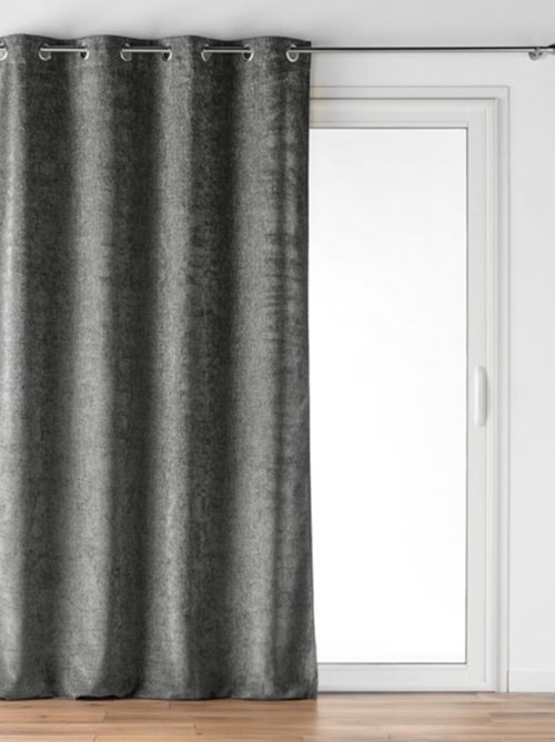 Cortina con Ojetes Verra Terciopelo Relieve - Kiabi