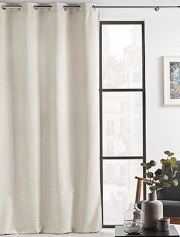 Cortina con Ojetes Verra Terciopelo Relieve