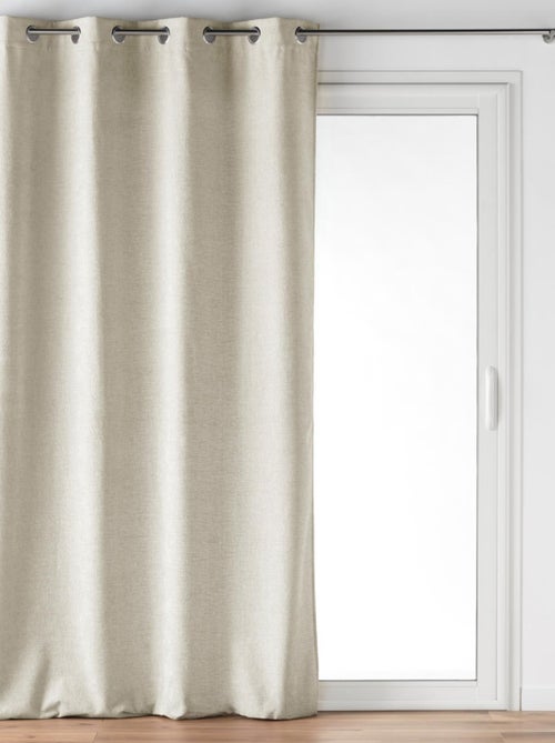 Cortina con Ojetes Verra Terciopelo Relieve - Kiabi