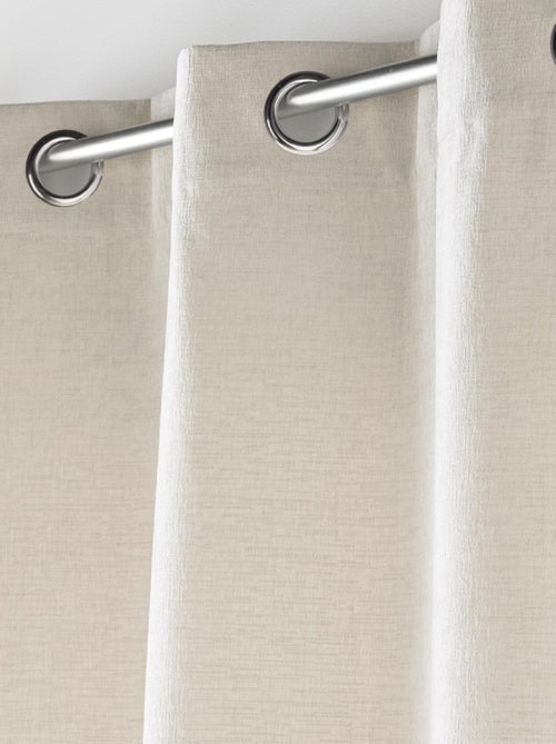 Cortina con Ojetes Verra Terciopelo Relieve - Kiabi