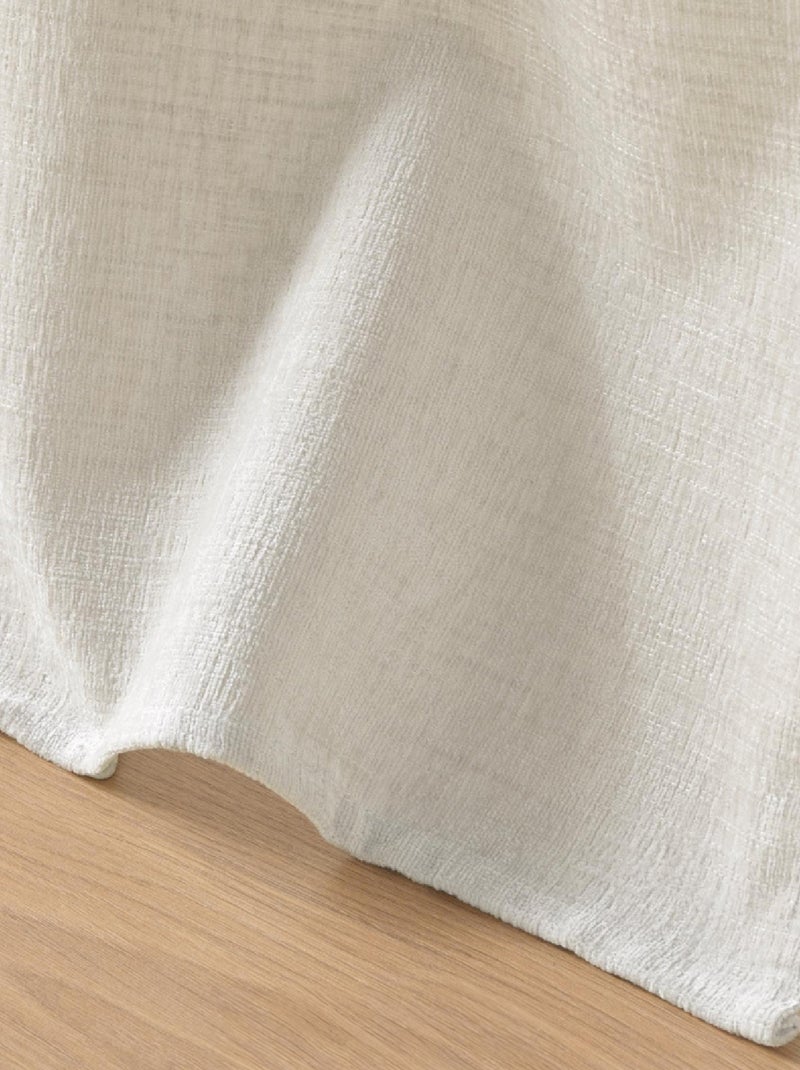 Cortina con Ojetes Verra Terciopelo Relieve Madera natural - Kiabi
